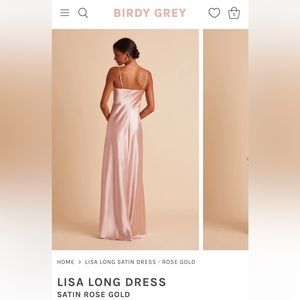 Lisa Long Satin Dress